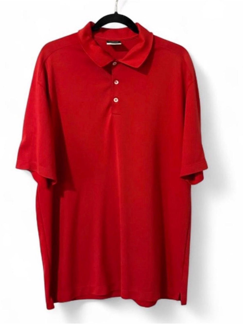 Nike Golf Dri-FIT Red Polo Shirt Men’s XL Swoosh Performance